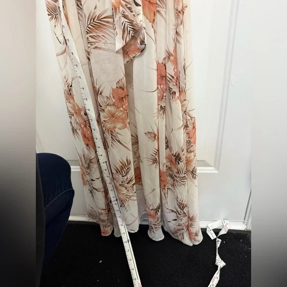 Women’s Baltic Born White And Pink Floral Maxi Dress M Cottagecore Sun Dress - Picture 9 of 12